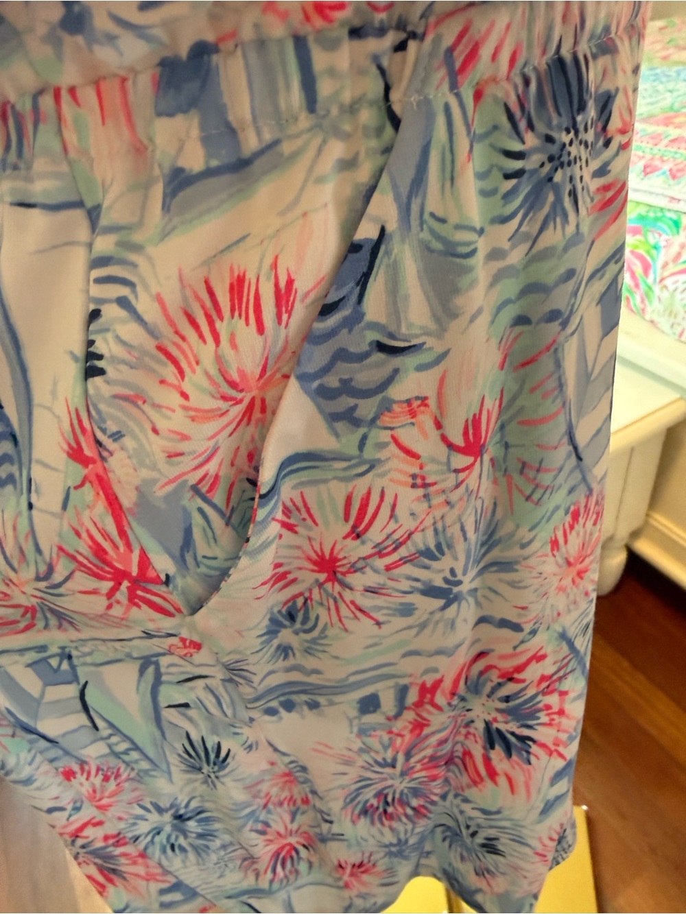 NWT Lilly Pulitzer Red & Blue Sailboat Sleeveless Romper - Picture 6 of 9